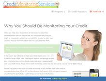 Tablet Screenshot of creditmonitoringservice.org